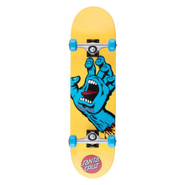 Santa Cruz Screaming Hand Mini Complete Skateboard 7.75" - Yellow