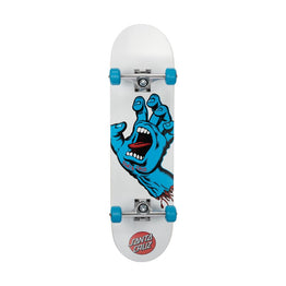 Santa Cruz Screaming Hand Complete Skateboard 8" - White