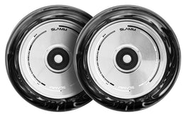 Slamm 110mm Swirl Hollow Core Wheels Black/White