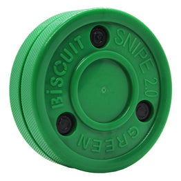 Green Biscuit Ice Hockey Training Puck - Snipe 2.0 Green