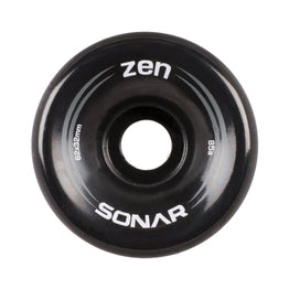 Sonar Zen Roller Skate Wheels Black (4pk) - 62MM 85A