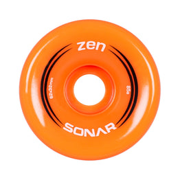 Sonar Zen Roller Skate Wheels Orange (4pk) - 62MM 85A