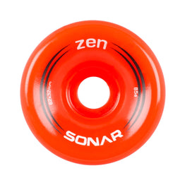Sonar Zen Roller Skate Wheels Red (4pk) - 62MM 85A
