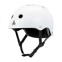 Triple Eight Deep Cover Helmet - White Gloss