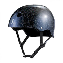 Triple Eight Deep Cover Helmet - Black Glitter