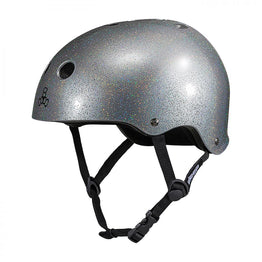 Triple Eight Deep Cover Helmet - Silver Glitter