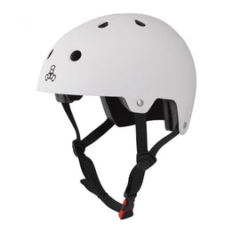 Triple Eight Dual Certified Helmet - White