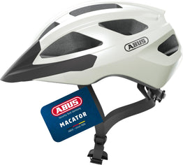 ABUS Macator Bike / Cycle Helmet - Pearl White