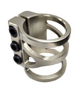 Lucky - Oversized V3 Triple Clamp - Silver Grey