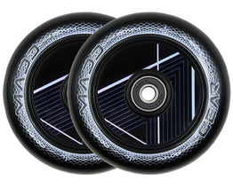 Madd Gear 100mm Hollow Core Wheels - Raven - Black (Pair)