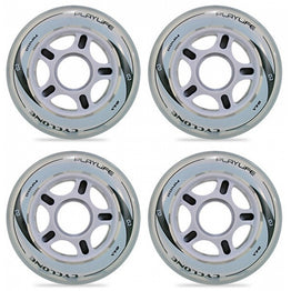 Playlife Cyclone Clear Inline Skate Wheels 80mm