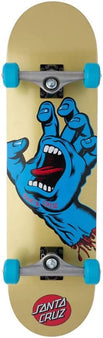 Santa Cruz Screaming Hand Complete Skateboard 8.25" - Gold / Blue(display)