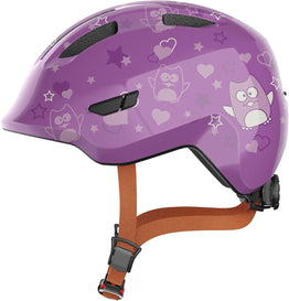 ABUS Smiley 3.0 Kids  Adjustable Bike Helmet - Purple Star 45-50cm (B Stock)