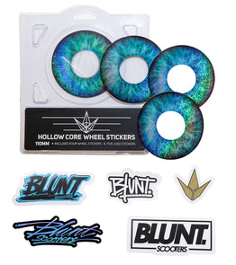 Blunt Envy 110mm Replacement Wheel Graphics - Blue Eye