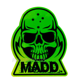 Madd Skull Sticker - Green