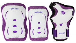 Bullet Blast  Junior Triple Pad Set - White Purple