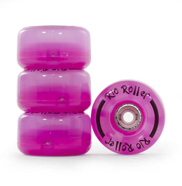 Rio Roller Flashing Light Up Roller Skate Wheels - Pink Frost