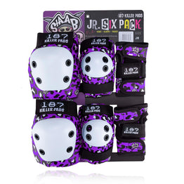 187 Killer Pads Jr Six Pack - Staab Purple