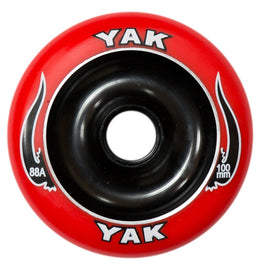 Yak Scat Black Red Metal Core 100mm  Scooter Wheel