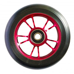 Blunt 10 Spoke Alloy Core 100mm Scooter Wheel - Red