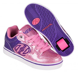 Heelys Motion Plus Shoes - Purple/Pink Glitter