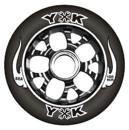 Yak Mechanic Metal Core 100mm  Scooter Wheel - Black / Black