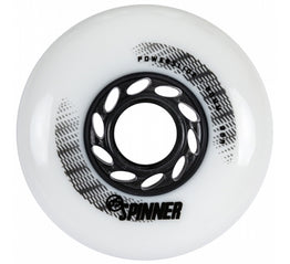 Powerslide Spinner Inline Skate Wheels - White