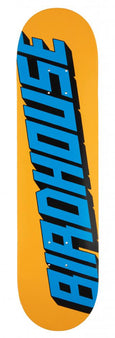 Birdhouse Type Logo Skateboard Deck 7.75" - Orange