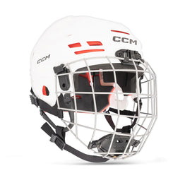 CCM Tacks 70 Ice Hockey Helmet Combo White - Junior