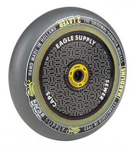 Eagle Hard line 2 Layer Hollowtech Core Sewercaps 115mm Scooter Wheel - Black/Grey