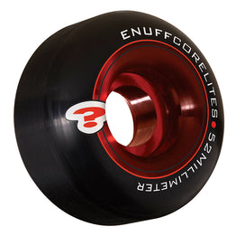 Enuff Corelites Skateboard Wheels 52mm - Black/Red