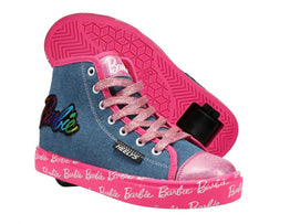Heelys x Barbie Hustle High Top Shoes - Denim/Pink
