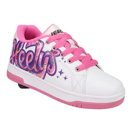 Heelys Split Shoes - White/Pink/Grape