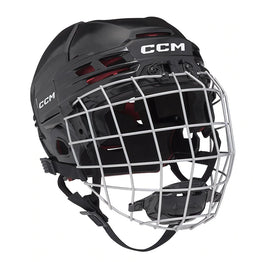 CCM Tacks 70 Ice Hockey Helmet Combo - Junior Black