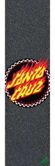 Mob x Santa Cruz Skateboard Grip Tape - Flame Dot
