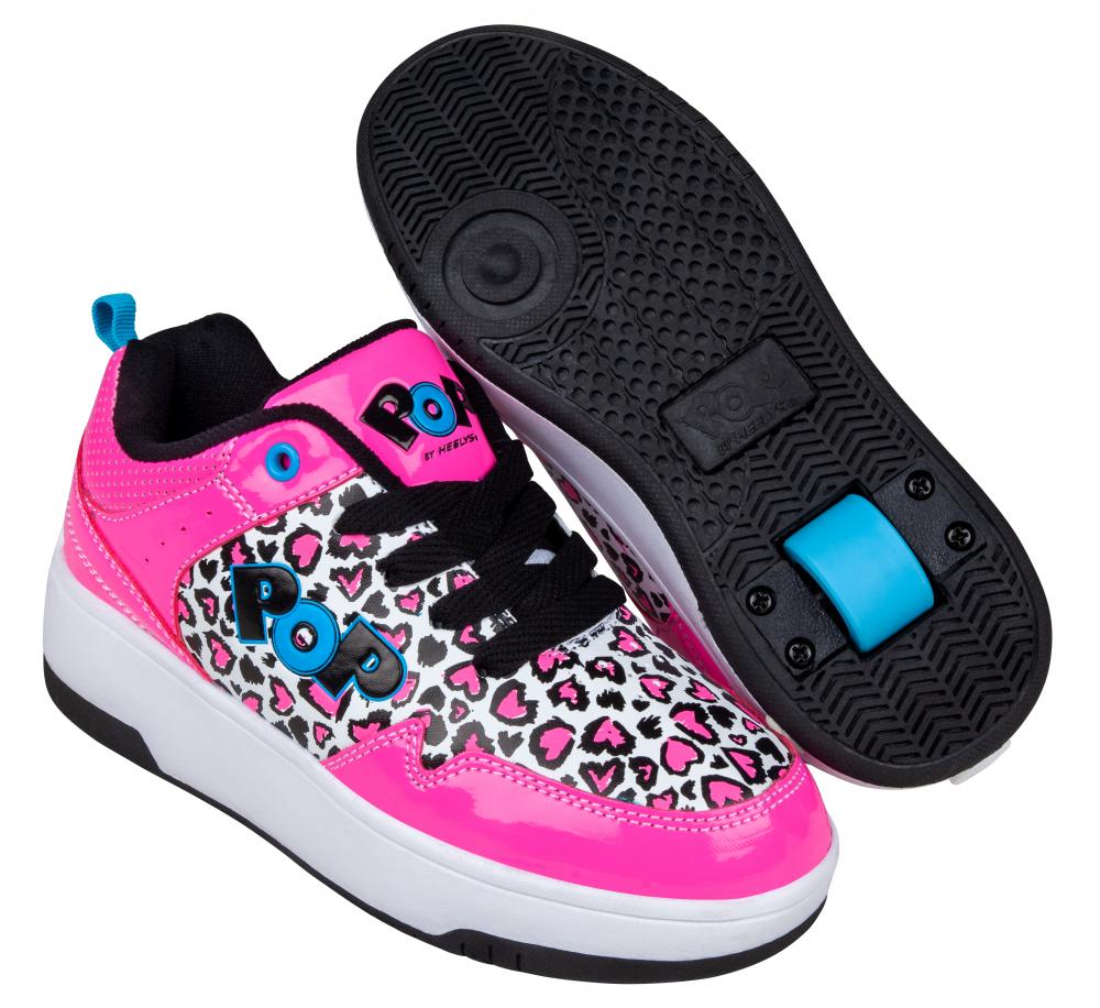 Myrde butik cigar Heelys POP Shoes - Contend - Neon Pink / Black / White / Hearts – Proline  Skates