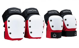 Pro-Tec Street Knee & Elbow Pad Set - Red/White/Black