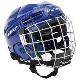 Bauer Prodigy Childrens Combo Hockey Helmet - Blue