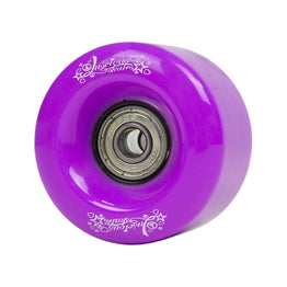 Luscious Retro Roller Skate / Quad Wheels - Purple (Set of 4 Incl. Bearings)