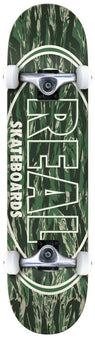 Real Stealth Oval Series Complete Skateboard 7.5" - Green