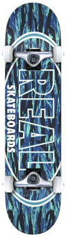Real Stealth Oval Series Complete Skateboard 7.75" - Blue