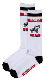 Rookie Socks 16'' Mid Calf BUMP - White/Red