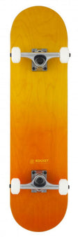 Rocket Double Dipped Complete Skateboard 8.0" - Orange / Yellow
