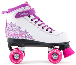 SFR Vision II Kids Quad Roller Skates - White Purple Pink