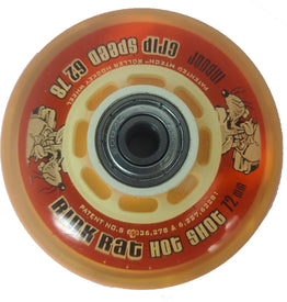 Rink Rat Hot Shot Indoor Hockey Wheels -72mm W/Abec 7 Bearings - 4 Pack