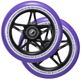 Blunt S3 110mm Scooter Wheels - Black / Purple (Pair)