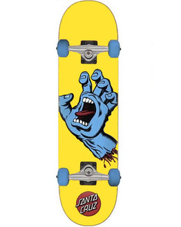 Santa Cruz Screaming Hand Mini Complete Skateboard 7.75" - Yellow