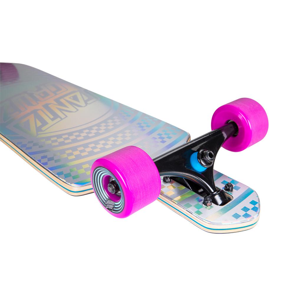 Santa Cruz Prismatic Dot Drop Thru Longboard 9