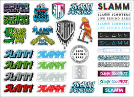 Slamm Scooters 31 Sticker Sheet