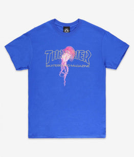 Thrasher Atlantic Drift T-Shirt - Royal Blue